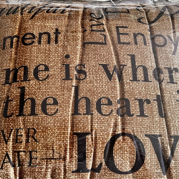 Sweet Home Collection Bedding Queen Home Sweet Home Comforter Set